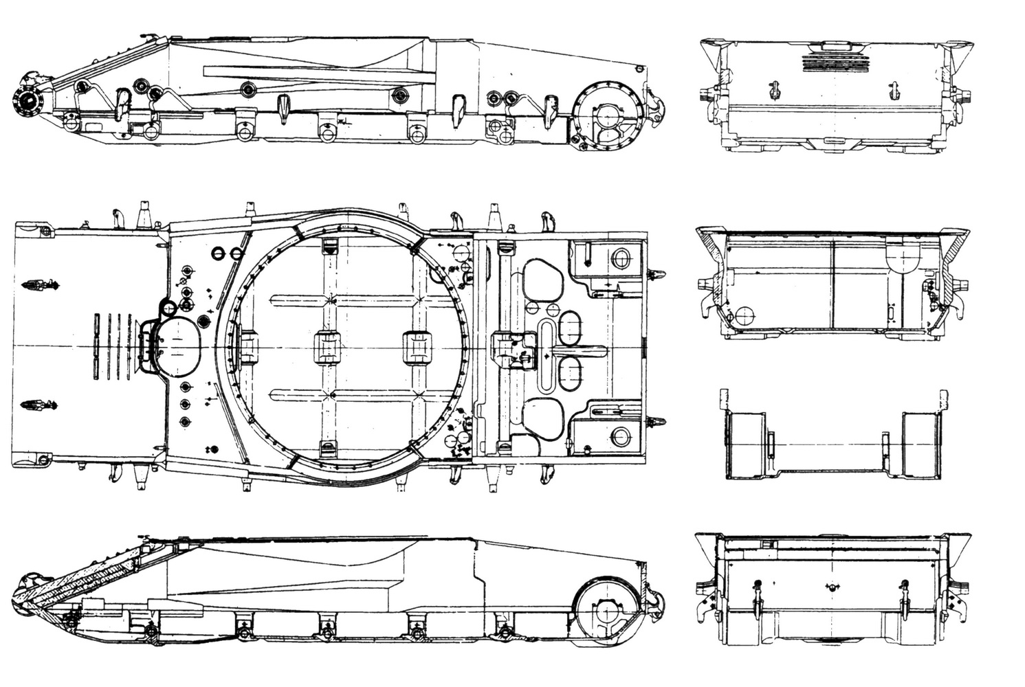 Чертежи корпуса танка т 72