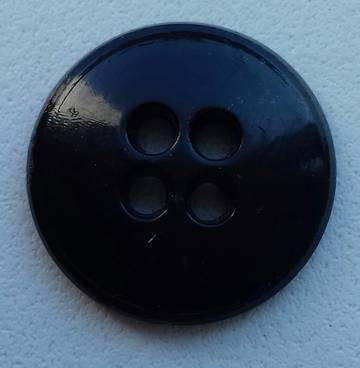 Black 4 Hole Shirt Button