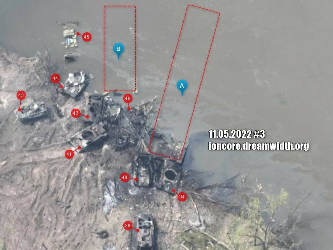 После переправы войска обозначенной на схеме мосты были сожжены