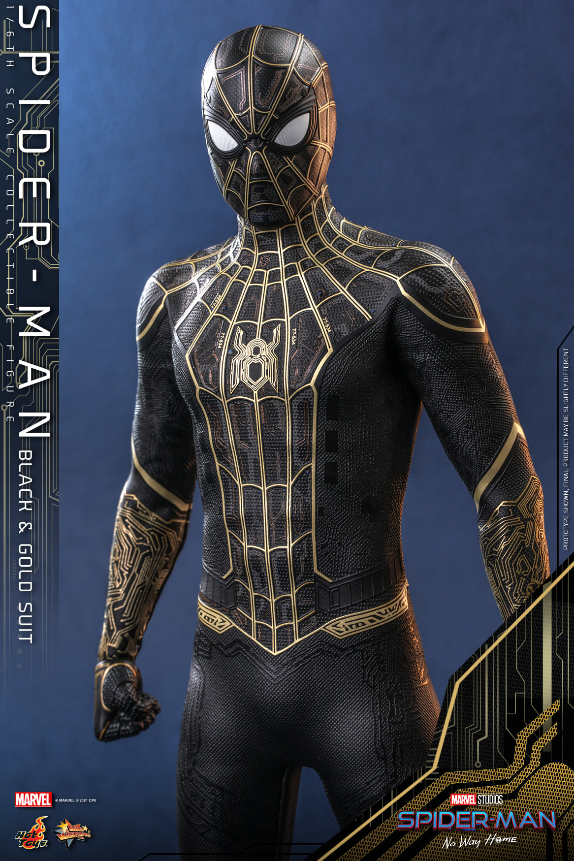 black gold suit spider man