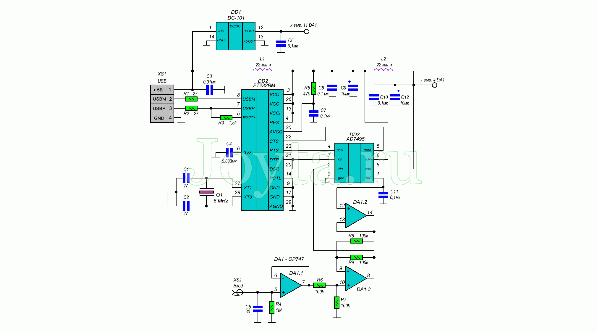 Простой USB-осциллограф