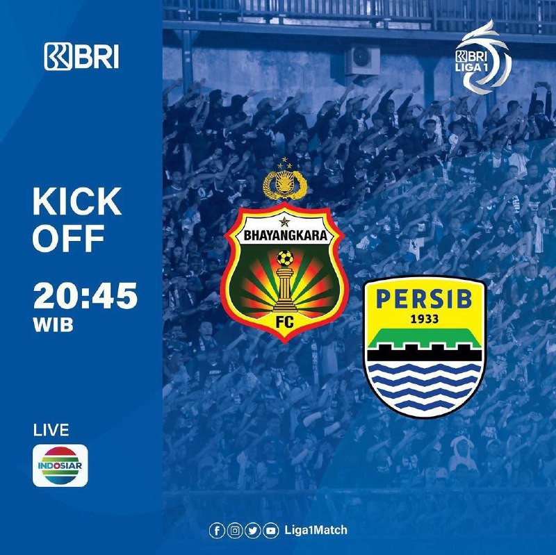 Live streaming persib vs bhayangkara