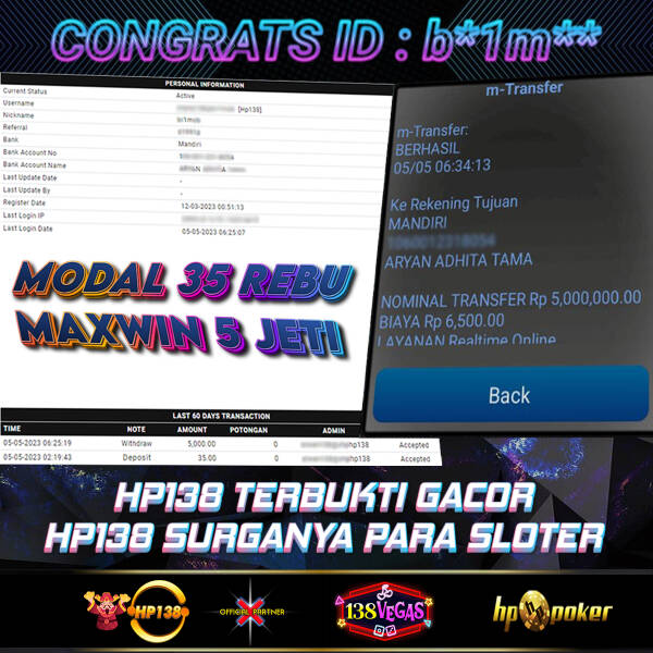 HP138 & 138VEGAS Agen Slot Online Terbesar & Terbaik Se-Asia T745804