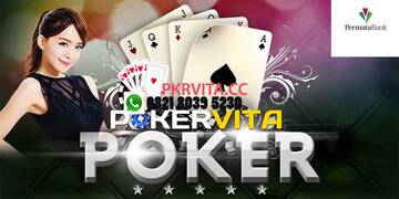 bermain poker online pada situs Pokervita dengan minimal deposit hanya dengan Rp 10.000 saja T577482