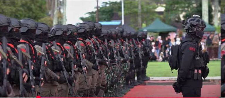 Foto Pasukan BRIMOB II Kalimantan Timur